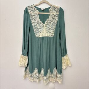 Umgee Lace Tunic Dress